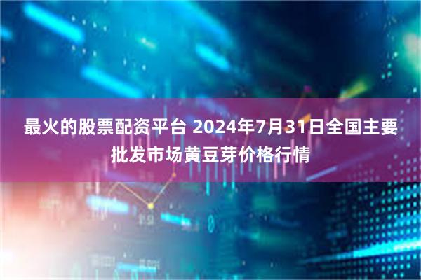 最火的股票配资平台 2024年7月31日全国主要批发市场黄豆芽价格行情